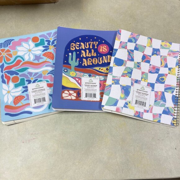 Greenroom One Subject Notebook Spiral w/ recycled paper 3 pack - Picture 2 of 7